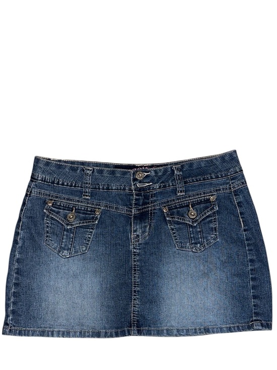 Angels Dresses & Skirts - Vintage Y2K Angels Jeans Low Rise Denim Mini Skirt Cargo Flap Pockets Size 5